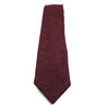 krawatte handgenäht in rot meliert männergeschenk passend zum einstecktuch set