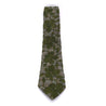 Ausgefallene, handgemacht Krawatte aus Baumwolle mit grünen Blumen